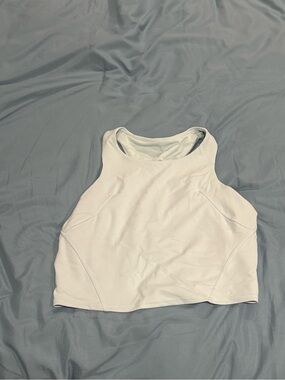 lululemon athletica light blue High-Neck Cropped Tank